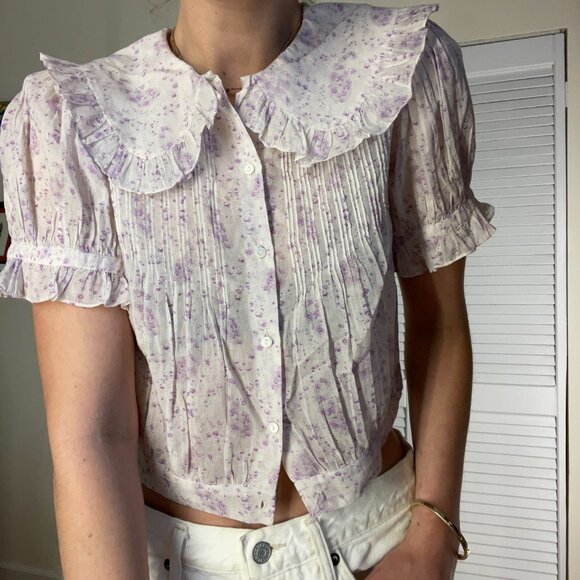 Doen Hichory Blouse in Chateau Fleur Print - Picture 4 of 7